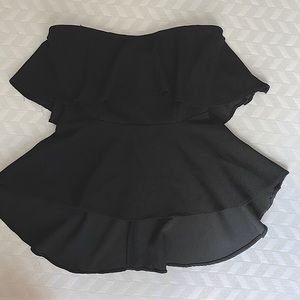 Peplum tube top